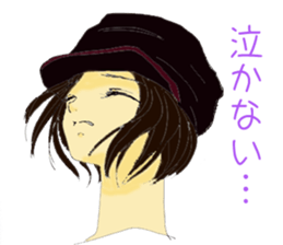 Hat girl sticker #6482643