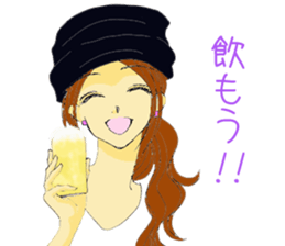 Hat girl sticker #6482646