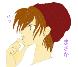 Hat girl sticker #6482647