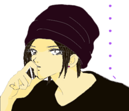 Hat girl sticker #6482650