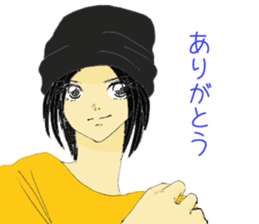 Hat girl sticker #6482652