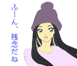 Hat girl sticker #6482661