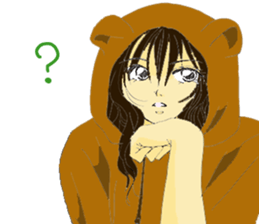 Hat girl sticker #6482663