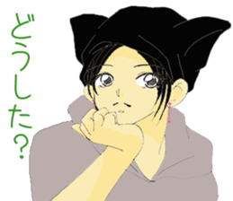 Hat girl sticker #6482666