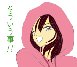 Hat girl sticker #6482669