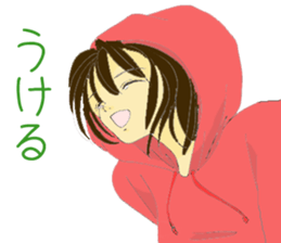 Hat girl sticker #6482670