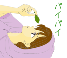 Hat girl sticker #6482671