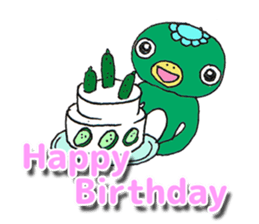 A sticker of a cute kappa sticker #6482874