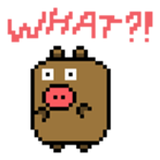 Pixel Pig sticker #6482995