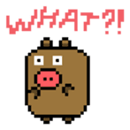Pixel Pig sticker #6482995