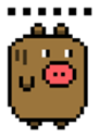 Pixel Pig sticker #6482996