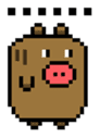 Pixel Pig sticker #6482996