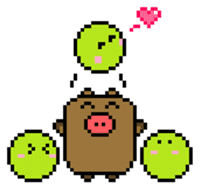Pixel Pig sticker #6482997