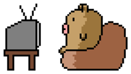 Pixel Pig sticker #6483003