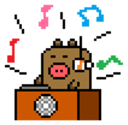 Pixel Pig sticker #6483004