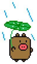 Pixel Pig sticker #6483008