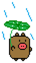 Pixel Pig sticker #6483008
