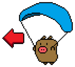 Pixel Pig sticker #6483009