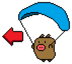 Pixel Pig sticker #6483009