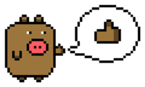 Pixel Pig sticker #6483011