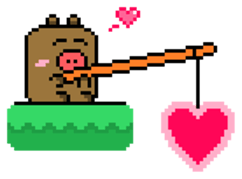 Pixel Pig sticker #6483014