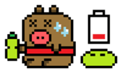Pixel Pig sticker #6483019