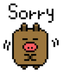 Pixel Pig sticker #6483020