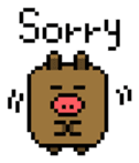 Pixel Pig sticker #6483020