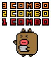 Pixel Pig sticker #6483022