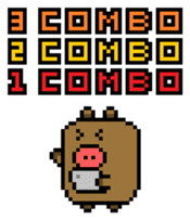 Pixel Pig sticker #6483022