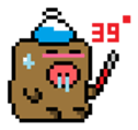 Pixel Pig sticker #6483023