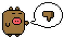 Pixel Pig sticker #6483024