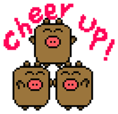 Pixel Pig sticker #6483026