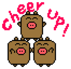 Pixel Pig sticker #6483026