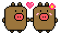 Pixel Pig sticker #6483027