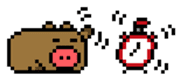 Pixel Pig sticker #6483028