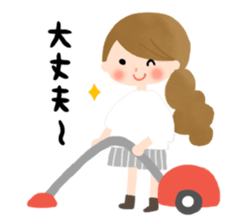 Go for it,it's a pregnant woman! sticker #6483046