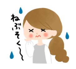 Go for it,it's a pregnant woman! sticker #6483064