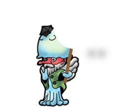 Jellyfish-Tenge  grandfather sticker #6483525