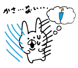 rainy rabbit sticker #6484765
