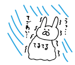 rainy rabbit sticker #6484782