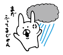 rainy rabbit sticker #6484784