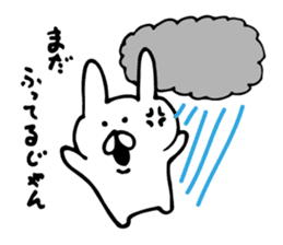 rainy rabbit sticker #6484784