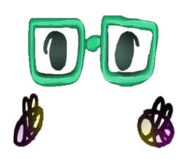 THE monster of glasses sticker #6486365