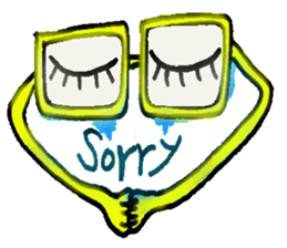 THE monster of glasses sticker #6486379