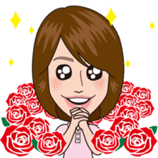 Cheerful Happy Girl FUKU YUMI sticker sticker #6486992