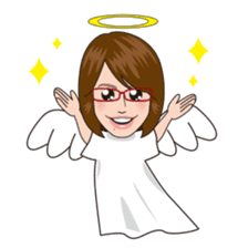 Cheerful Happy Girl FUKU YUMI sticker sticker #6486996