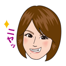 Cheerful Happy Girl FUKU YUMI sticker sticker #6487017