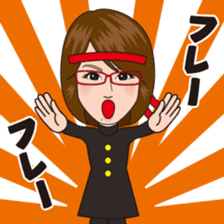 Cheerful Happy Girl FUKU YUMI sticker sticker #6487020
