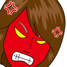 Cheerful Happy Girl FUKU YUMI sticker sticker #6487028